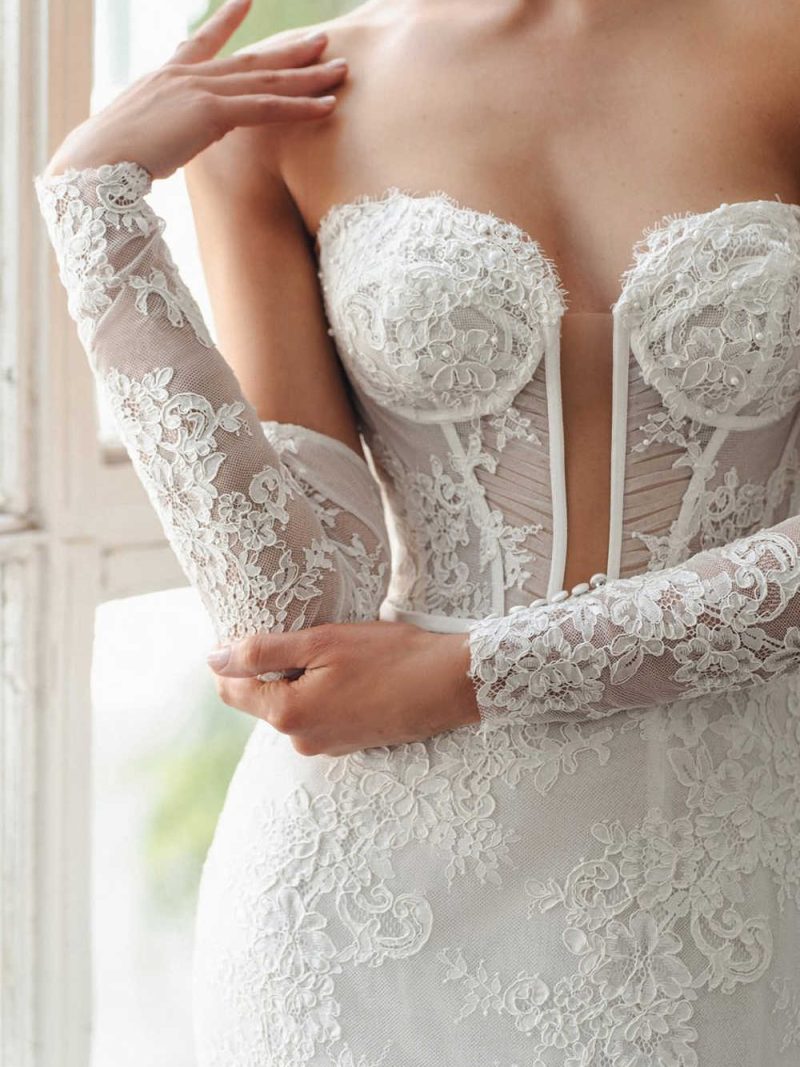Chiara Wedding Dress Front Close up v2
